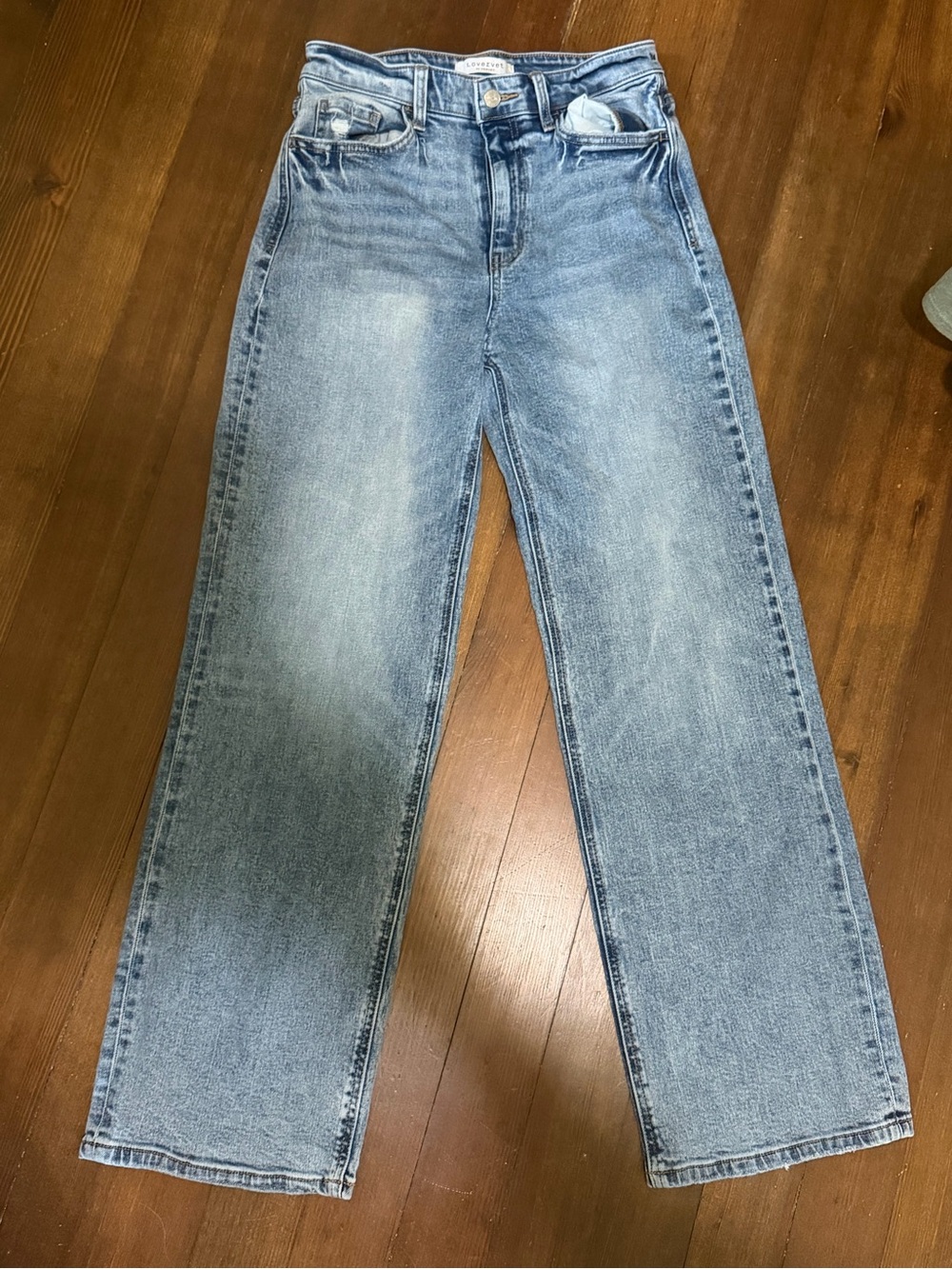 Women's Light Wash Wide Leg Jeans